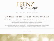 Tablet Screenshot of frenzsalon.com